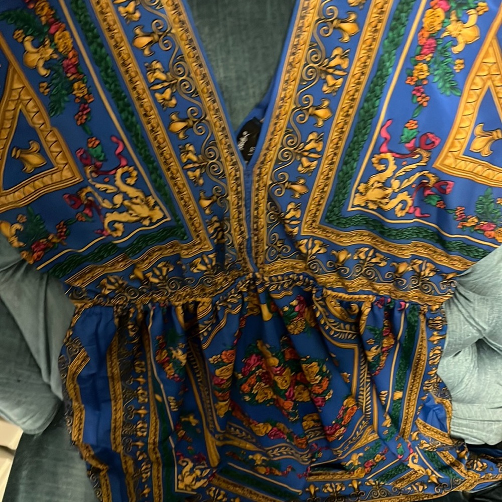 Vibrant Rhapsody empire Dress